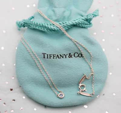 Tiffany & Co. Elsa Peretti ネックレスアクアマリン大粒 Tiffany & Co. Color by the Yard Elsa Peretti Aquamarine Necklace