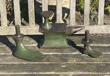 COBBLER’S HARPER ANVIL No 4006 WITH 3 LAST ATTACHMENTS - A, B & C￼