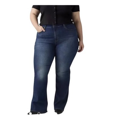 Levi's 726 High Rise Flare Jeans Plus Medium Wash Hypersoft Flare retro 26W NWT