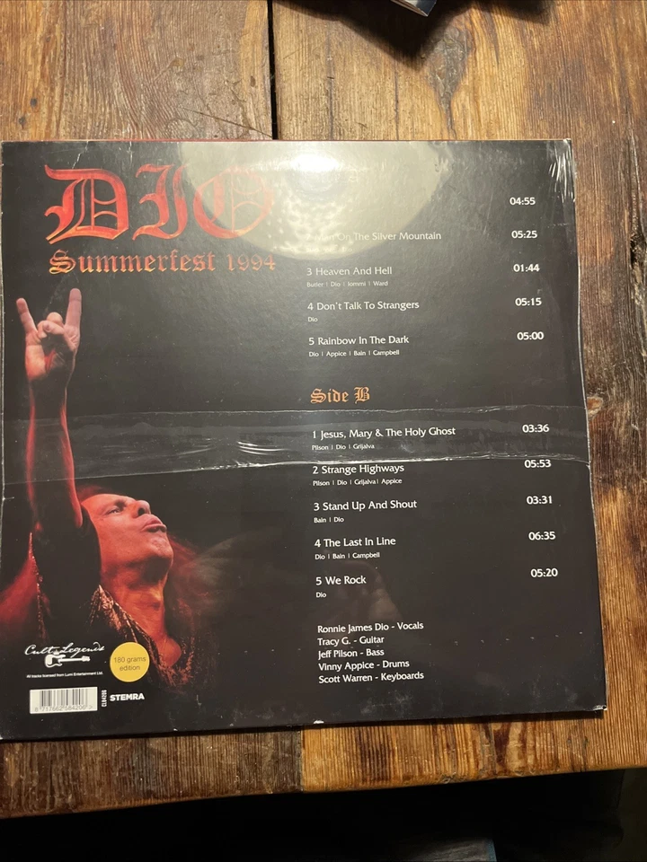 DIO Summerfest 1994 180 Gram Vinyl LP NEW - Image 3 of 4