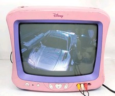 Disney Princess Pink DT1350P 13  CRT Retro Gaming TV NO SPEAKERS Tested  READ 
