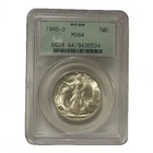 1946-D 50C Walking Liberty Half Dollar MS64 OGH Old Green Holder PCGS