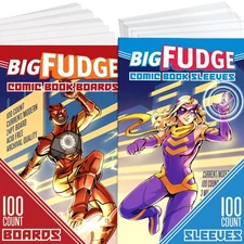 Big Fudge Comic Book Bags and Boards - Comic Book Storage Sleeves - Resealabl...
