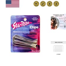 Hot Roller Clips   Small Size Hair Clips for Electric Rollers  Curlers, 8-Count