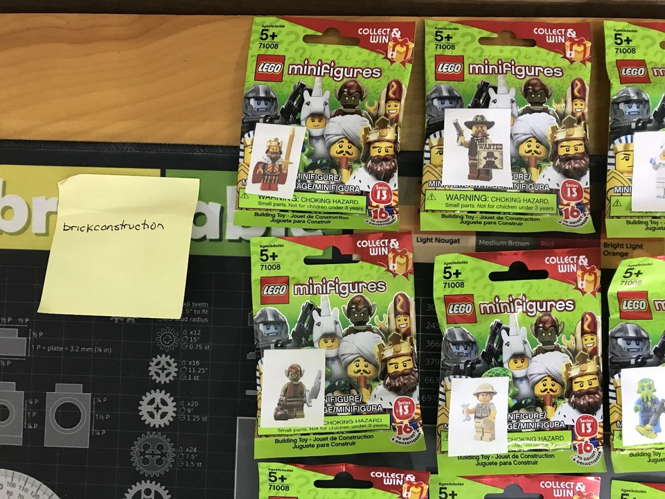 LEGO 71008 серии 13 минифигурки полный набор из 16 - новый и запечатанный Бесплатная доставка! - Изображение 2 из 4