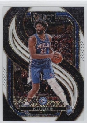 2024-25 Panini Select Premier Level White Disco Prizm 25/75 Joel Embiid #101 9o3