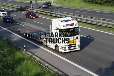 LKW Foto Scania S 500 Plattformanhänger Deutschland weiß David Kirsch, CO #h3ca