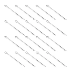 100Pcs 1.6mmx25mm 304 Stainless Steel Cotter Pin Split Pin, Silver