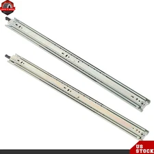 1 Pair 24 Inch Locking Drawer Slides Full Extension & Lock 150 lb Load Capacity