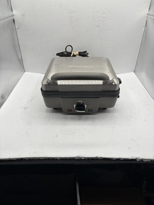 Cuisinart Belgian Waffle Maker With Pancake Plate Silver WAF300 1200 W