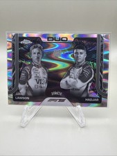 2025 Topps Chrome Formula 1 - F1 Duos Liam Lawson, Isack Hadjar #169 Black &...