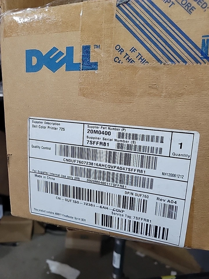 Dell 725 Personal Inkjet Printer, White, New Open Box - Image 2 of 4