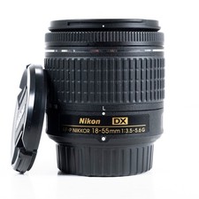 Nikon 18-55mm AF-P DX f/3.5-5.6G Lens – With Front & Rear Caps