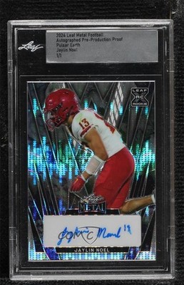 2024 Leaf Metal Pre-Production Proof Earth Pulsar 1/1 Jaylin Noel Auto 0e6p
