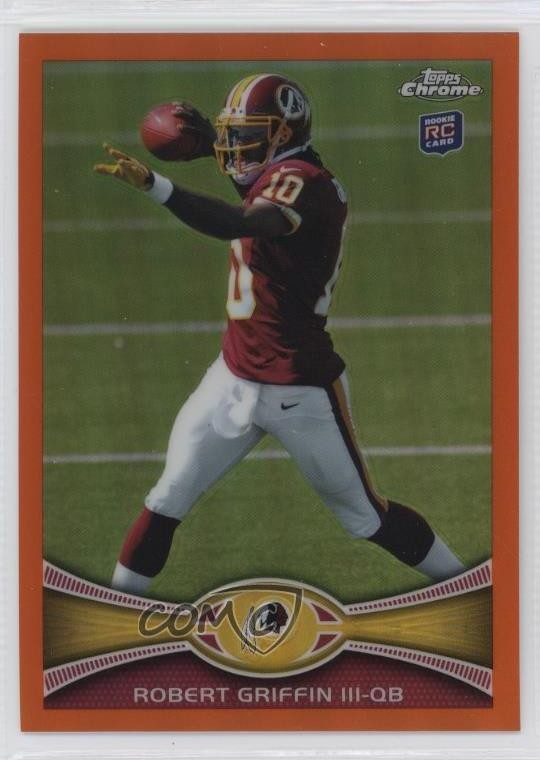 2012 Topps Chrome Retail Orange Refractor Robert Griffin III #200 6o3