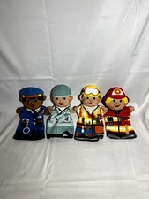Melissa and Doug Hand Puppets Fireman, Police, Builder, Doctor