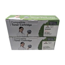 Lot of 2 Compatible Toner Cartridge Replacement for HP 304A CC532A YELLOW