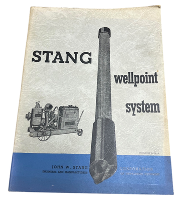 #ad #ad Stang Wellpoint Dewatering Unwatering System Ground Water Vintage 1950 Book $157.49