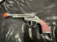 Vintage Leslie Henry Halco Diamond H Laramie Cap Gun Western Pink handle pistol