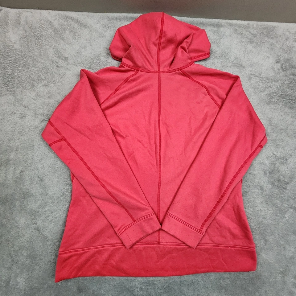 The North Face 女式 V 领连帽衫 XL 粉红色风格 ARQJ 套衫运动服 — 第 2/4 张图片