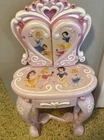 Small DISNEY PRINCESS VANITY TABLE Pink 29” Inches Tall 16” Inches Wide
