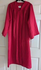 Jostens Red Graduation Gown Unisex Fits 5 10 - 6 Senior High School College