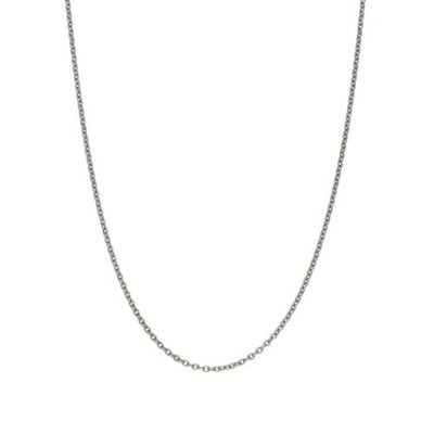 18 kt Weißgold Spur Kette - 18 Zoll - 3,1 g