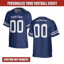 Personalized Football Jersey, Custom Team Name Number Shirt, Adult Kid Matching