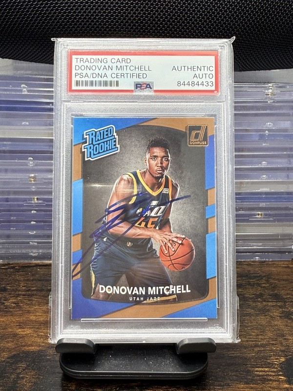 2017 Donruss Donovan Mitchell Rookie Auto PSA AUTH