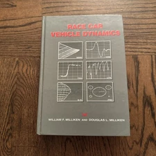 Race Car Vehicle Dynamics Hardcover William F., Milliken, Douglas Book