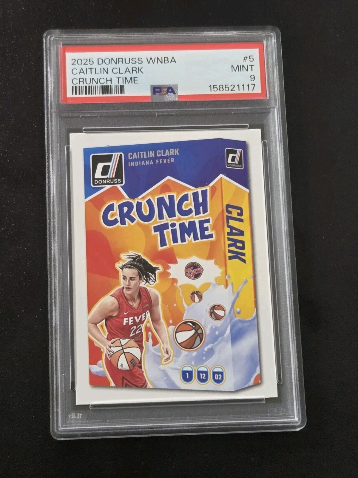 2025 Donruss NBA Crunch Time PRESS PROOF CAITLIN CLARK PSA 9 INDIANA FEVER 🔥 