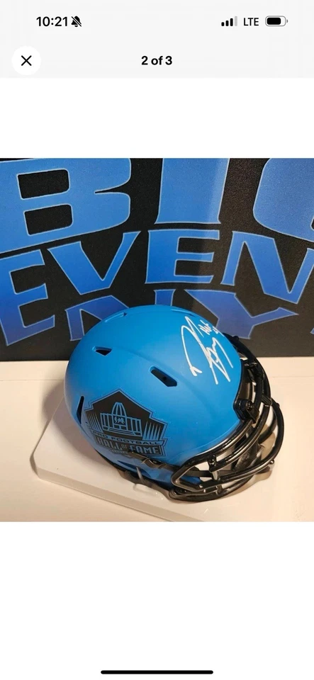 🔥Dwight Freeney Autographed Mini RAV Helmet Signed “HOF ‘24” PSA COA 🔥 - Image 2 of 3