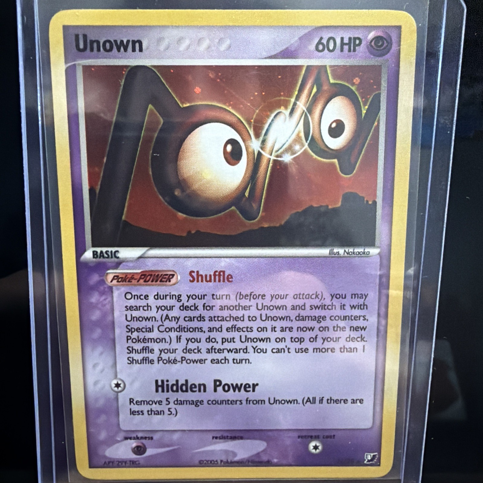Unown (N) N/28 Unseen Forces Holo NM/NM+