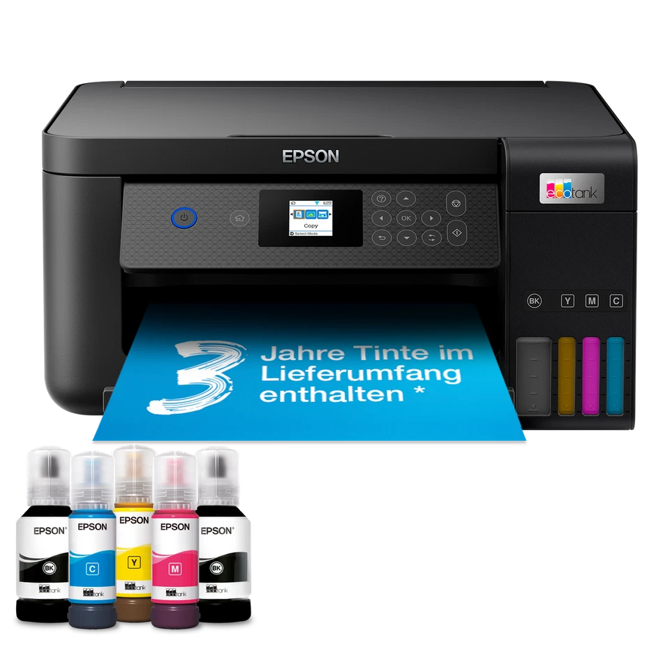 Epson Drucker EcoTank ET-2851, 3-in-1 Multifunktionsgerät WLAN