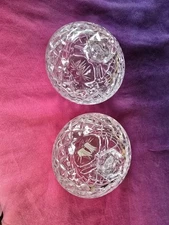 Crystalite Bohemia Chech Republic Crystal Candy Dish w/Lid 