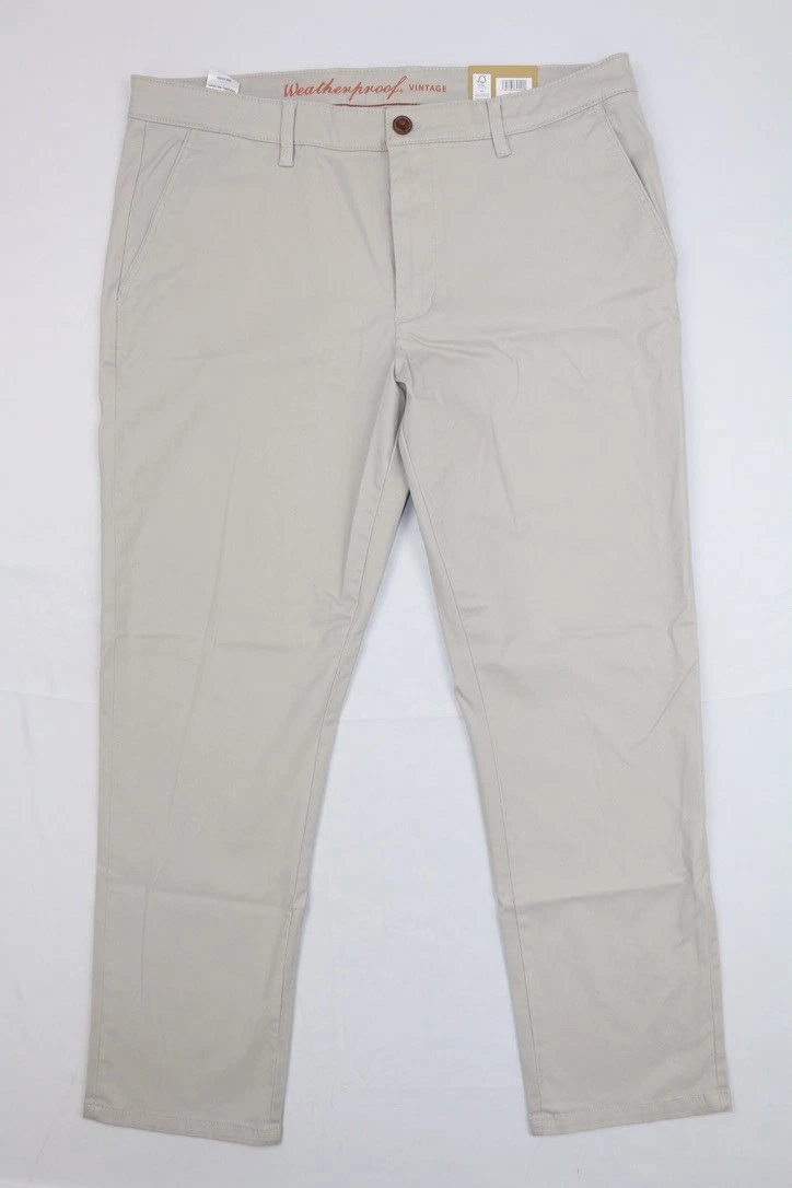 Weatherproof Vintage Every Day Stretch Pants Chino 2.0 Sz 36 x 30 , 041 Canyon