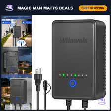 150W Low Voltage Landscape Lighting Transformer, Weatherproof with Timer Senso