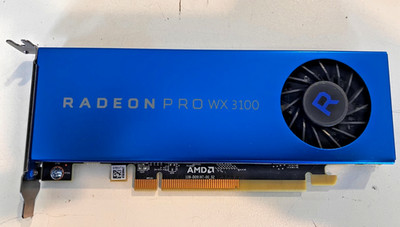 Low Prof AMD Radeon Pro WX 3100 4GB GDDR5 PCIe X16 Graphics Card P/N: L08434-001