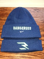 Nike Youth Hat Cold Weather Beanie Anthracite Swoosh Navy "Danergruss" NWT