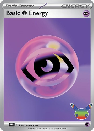 Basic Psychic Energy - 013 (30th Celebration) Mega Evolution Energies 13 NM Holo