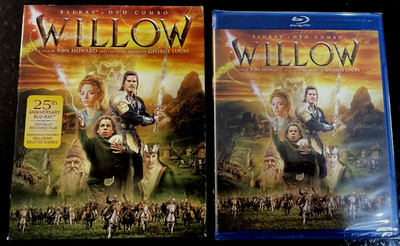 WILLOW  25th Anniversary (Blu-ray, DVD Combo) with Slip Cover~NEW and Sealed!