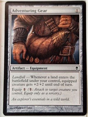 Adventuring Gear - Zendikar - Magic the Gathering MTG Nice!