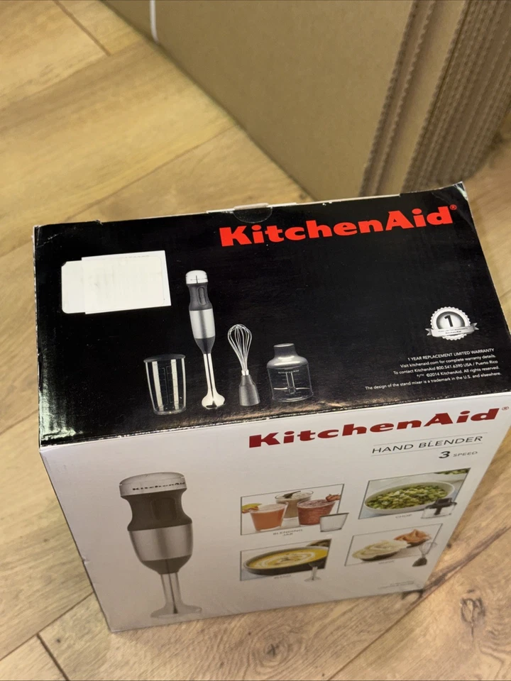 全新 KitchenAid | 有线手动搅拌机 | 3 速 | 轮廓银色 KHB2352CU — 第 4/4 张图片