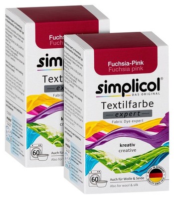 2er Set Textilfarben Expert Pink Fuchsia 1705 Farbe für einen Tön...
