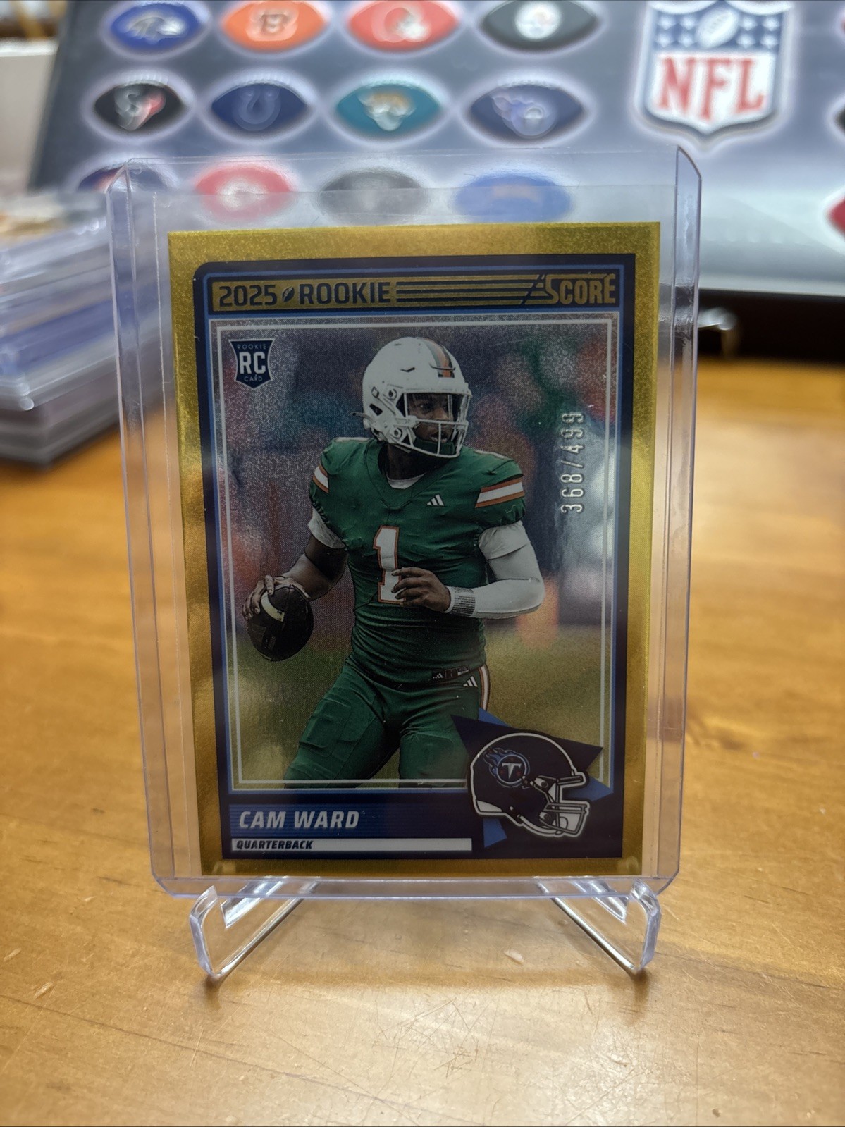 2025 Score - Rookies Cameron Ward #13 Gold Dots /499 (RC)