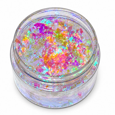Opal Chameleon Flakes, Iridescent Color Shift Glitter for Resin Nail Art DIY 5g
