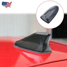 Shark Fin Antenna Roof Radio AM/FM Signal Aerial Carbon Fiber Exterior Accessory