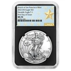 2021 (W) $1 Type 1 American Silver Eagle NGC MS70 FDI West Point Star Label