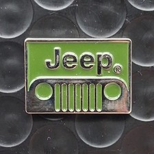 Vintage Jeep Grill Hitch Cover Silver Tone Lapel Pin Vintage Jeep Grill Hitch Cover Silver Tone Lapel Pin