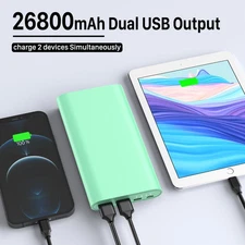 26800Mah Portable Charger Power Bank, Dual USB W/Usb-C Fast Charging Battery Pac